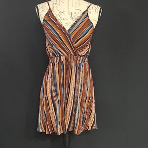 SHEIN Multicolor Striped Mini Dress